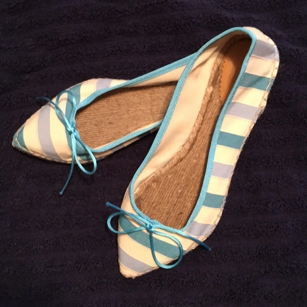 SPIEGEL Blue & White Esperadilles Size 11